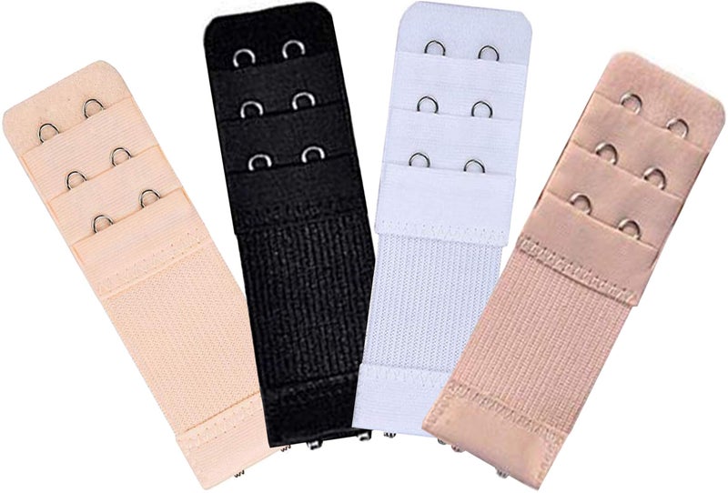KTOBTEL Bra Extender 2 Hooks 3 Hooks 3 Rows Elastic Bra Band Hook Strap Extensions - Image 4